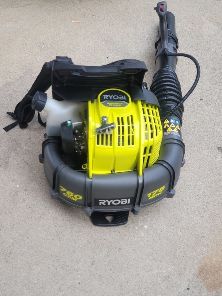 Ryobi 760 Cfm 175 MPH Backpack Blower