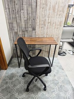 Desk and chair