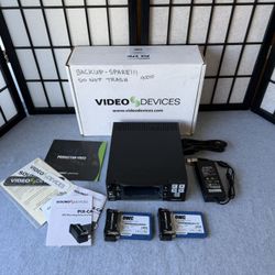Video Devices PIX 270i Professional Video Recorder – NEW Backup Unit w/ Box, SSDs & Accessories