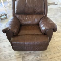 Vinyl Leather Recliner Rocking Chair