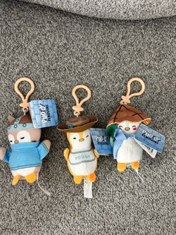 Pudgy Penguins "Micro Teenies" plush clip-ons set