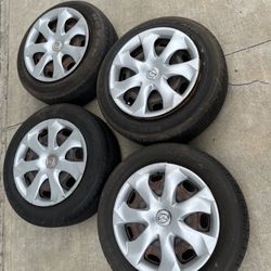 4 — 205/60r16 5x4.5 5x114.3 Stock Mazda 3 Altima Camry Civic Accord Wheels Rims Good 90% Treads Tires!