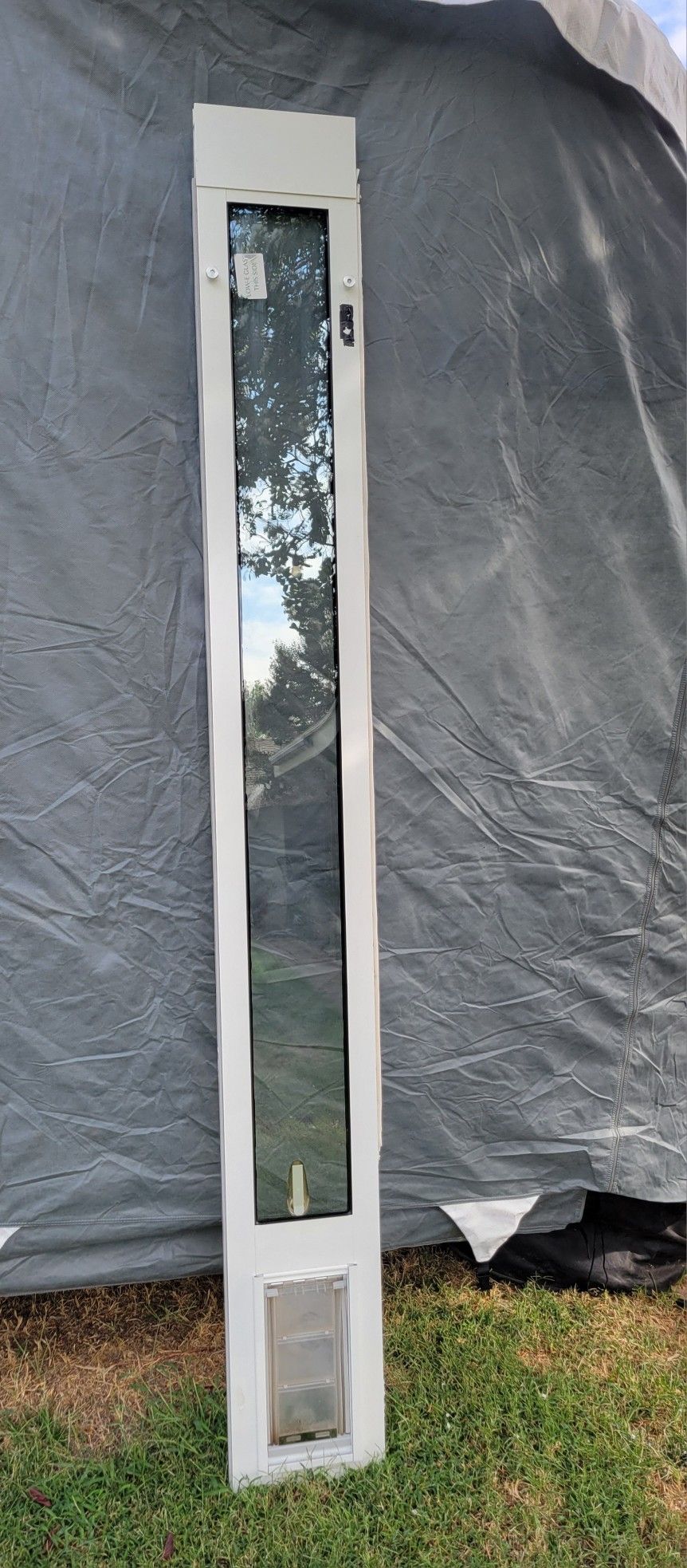 Double Glass Dog Door. Pet Opening 12" X 6" Heavy Duty Construction. Tall