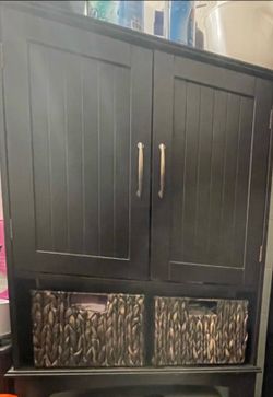 Cabinet in bathroom