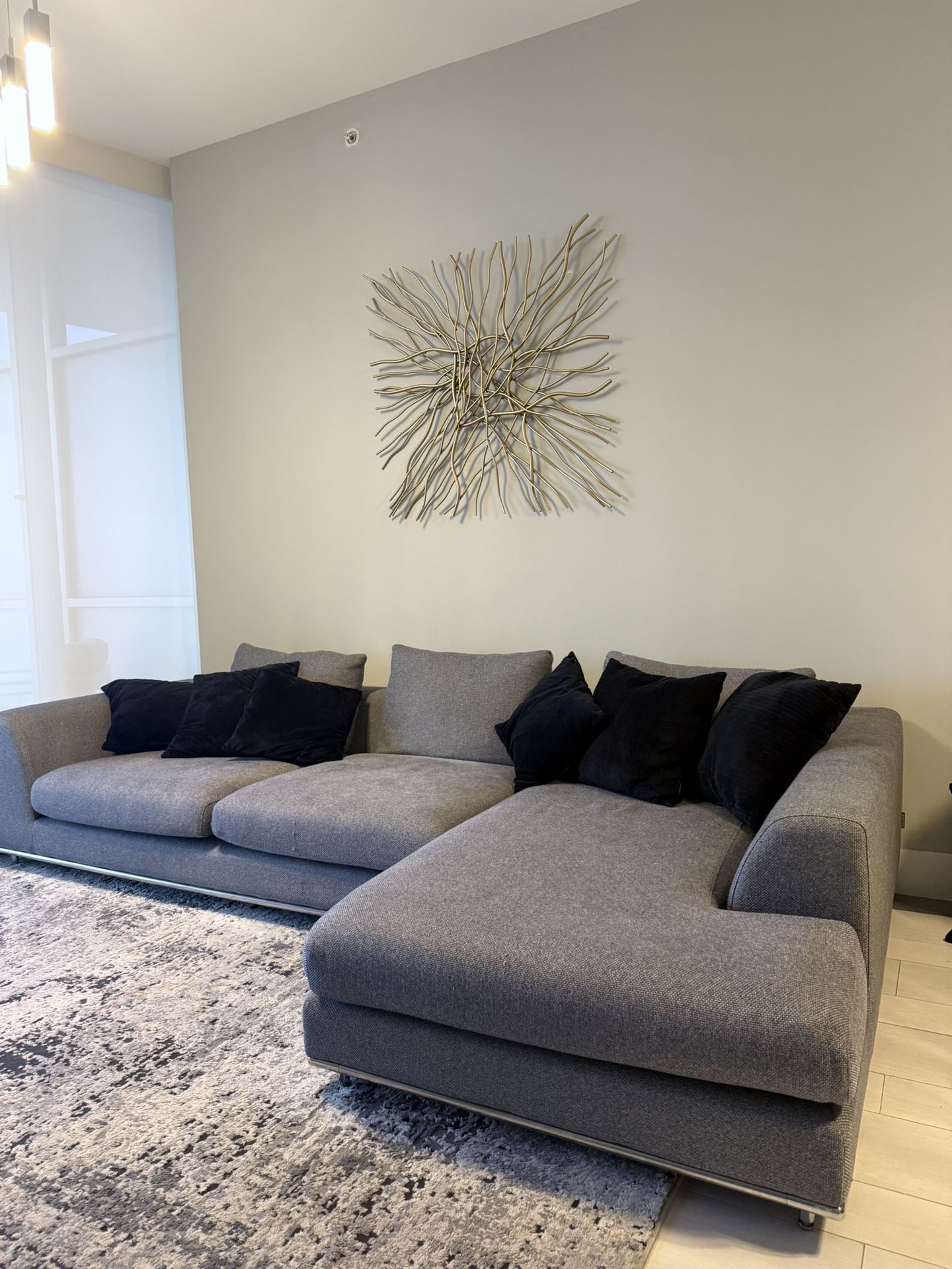 Gray Carlos Perazzi Sectional Sofa