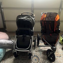 2 Single Strollers 