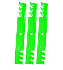 3 Blades Fit for 52" Deck Mowers, 3 Pack, Neon Green 482878