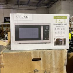 Vissani countertop, microwave in stainless steel
