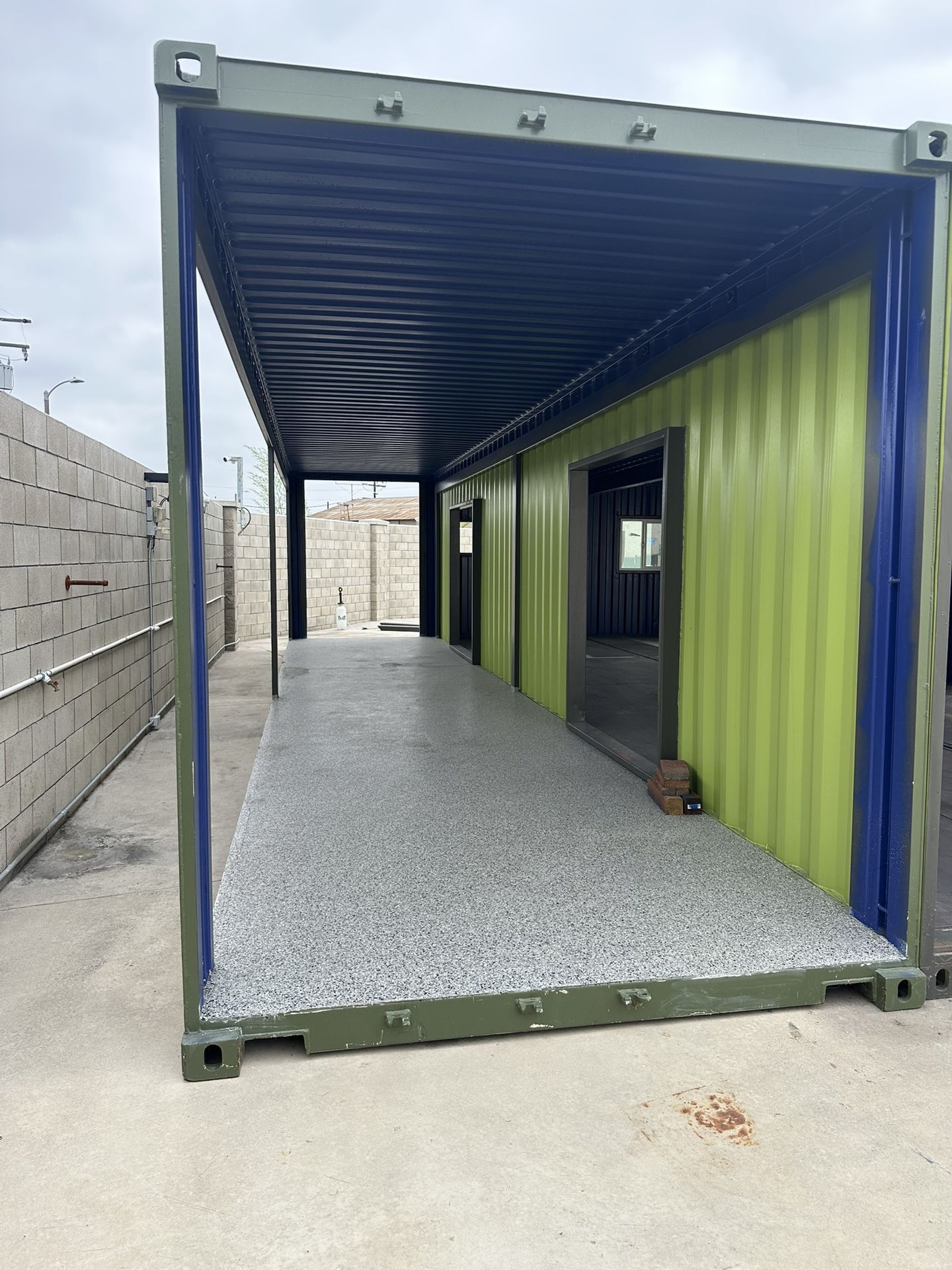 40’ Container Patio Conversion.