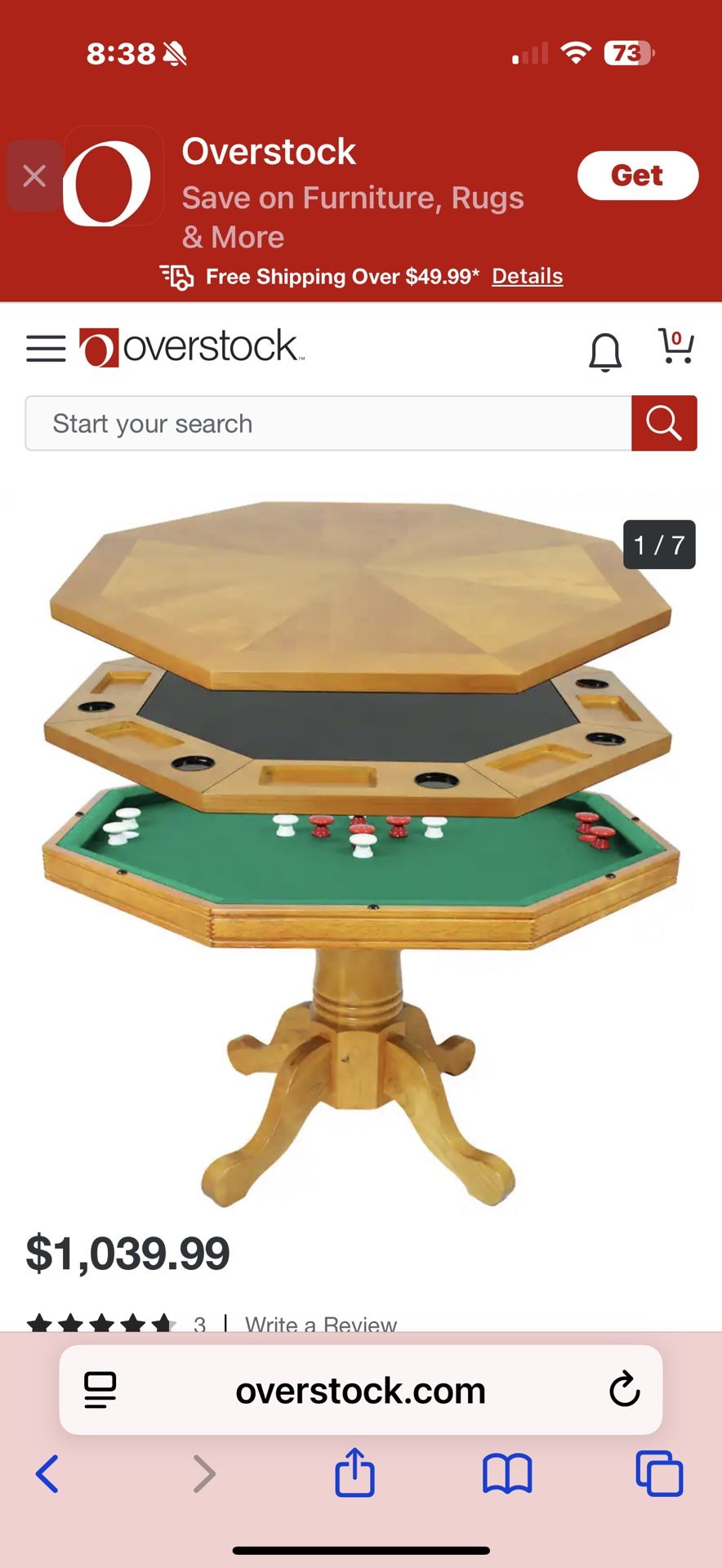 Bomper Pool Table And Poker Table