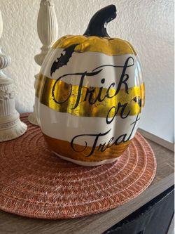 11 inch Ceramic Pumpkin