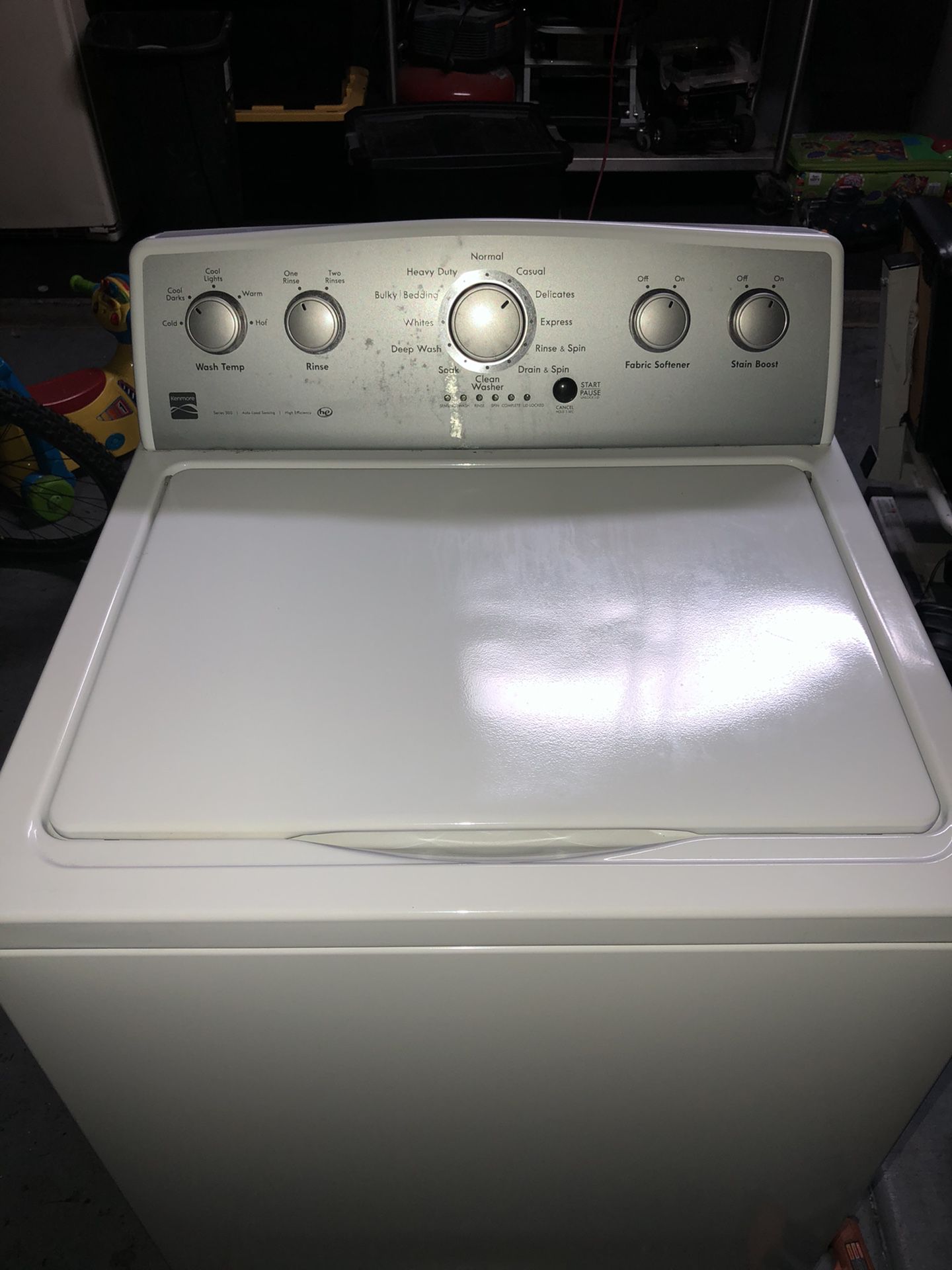 Kenmore high efficiency washer electric