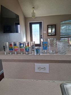 Drinking souvenirs glasses
