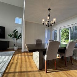 Rustic Farm-Style Dining Table