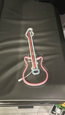 $12 Guitar neon sign