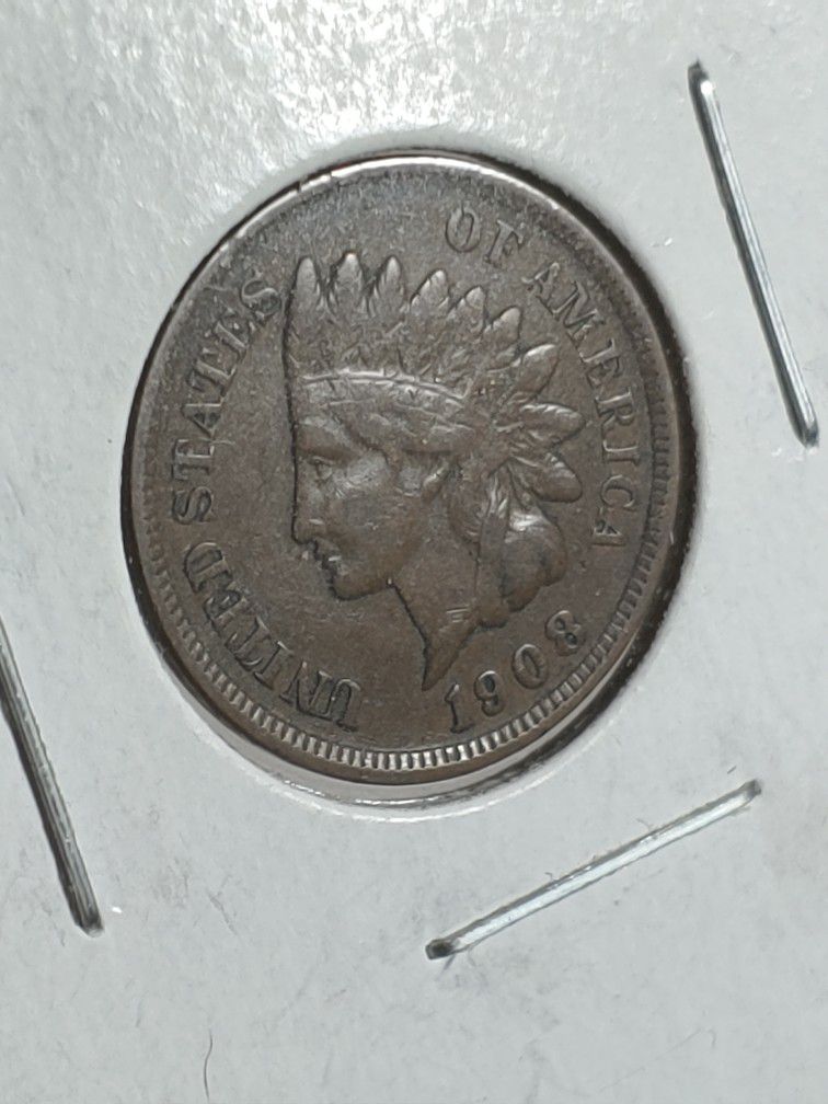 GREAT INDIAN HEAD PENNY **1908**