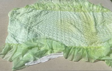 Lime Green Twin Size Bed Skirt