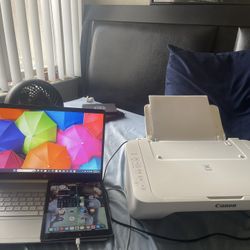 iPad ,Laptop And Printer 