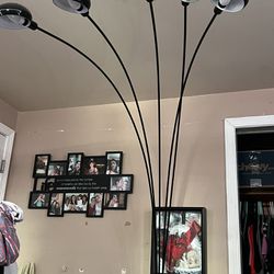 84 Inch H Black 5-arms Arch Floor Lamp