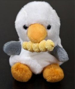 AURORA PALM PALS BUOY SEAGULL WITH FRENCH FRY 5" PLUSH