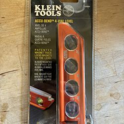 Electrician’s level.  Klein Tools 4-Vial Level