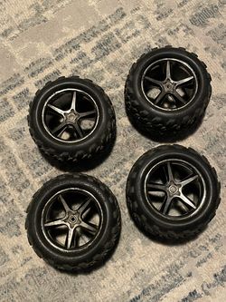 RC RADIO CONTROL CAR TRUCK WHEELS AND TIRES read description