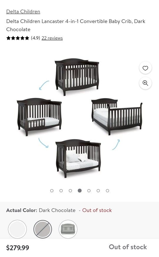 Toddler Bed Delta Lancaster In Crib Babyletto Crib 37/mo Finance