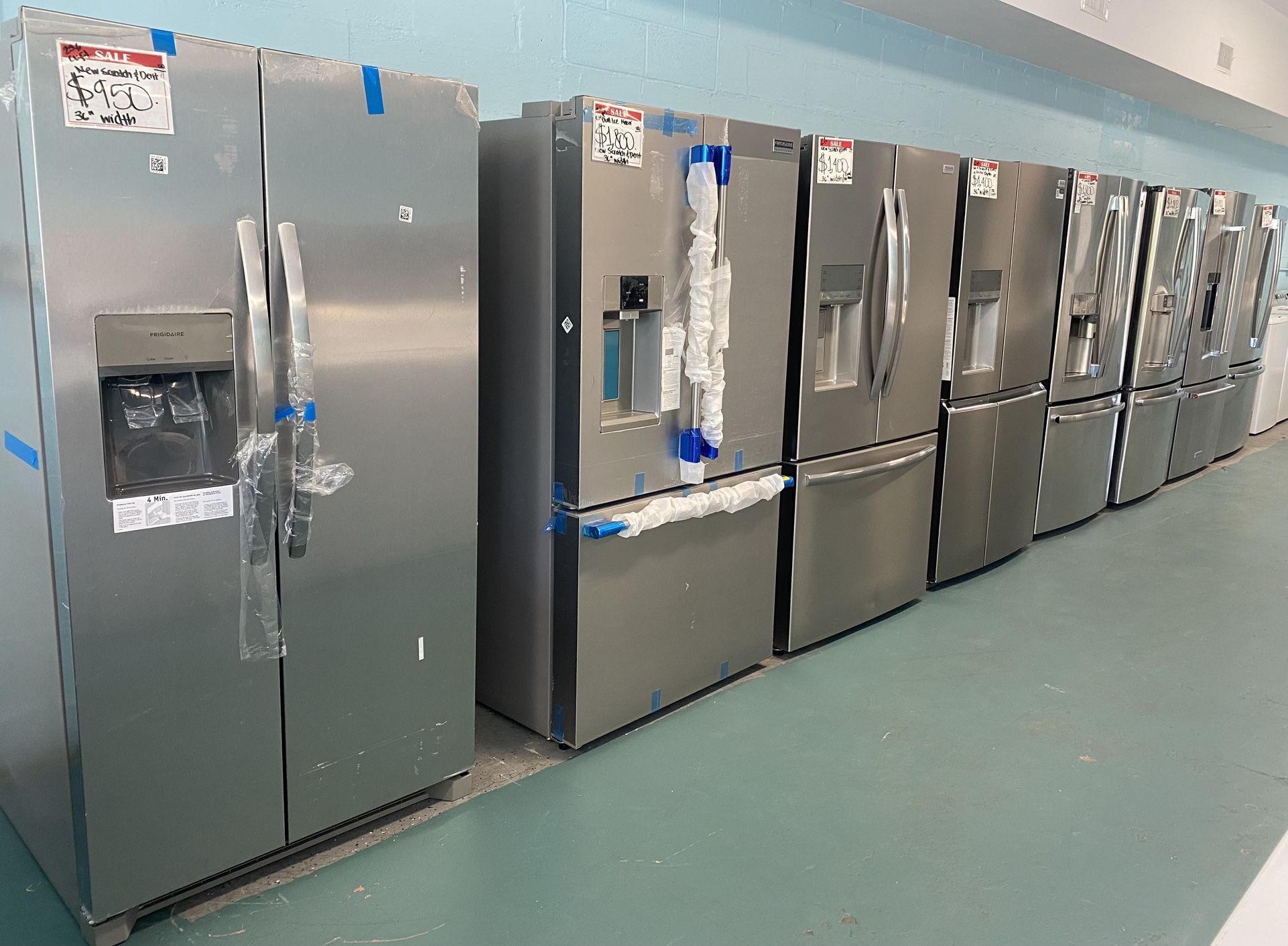 GREAT VARIETY OF STAINLESS FRIDGES 36” -20% OFF DISCOUNT