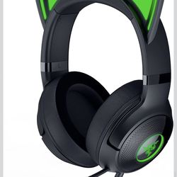 Razer Kraken Kitty V2 USB Wired Headset: Chroma RGB Kitty Ears