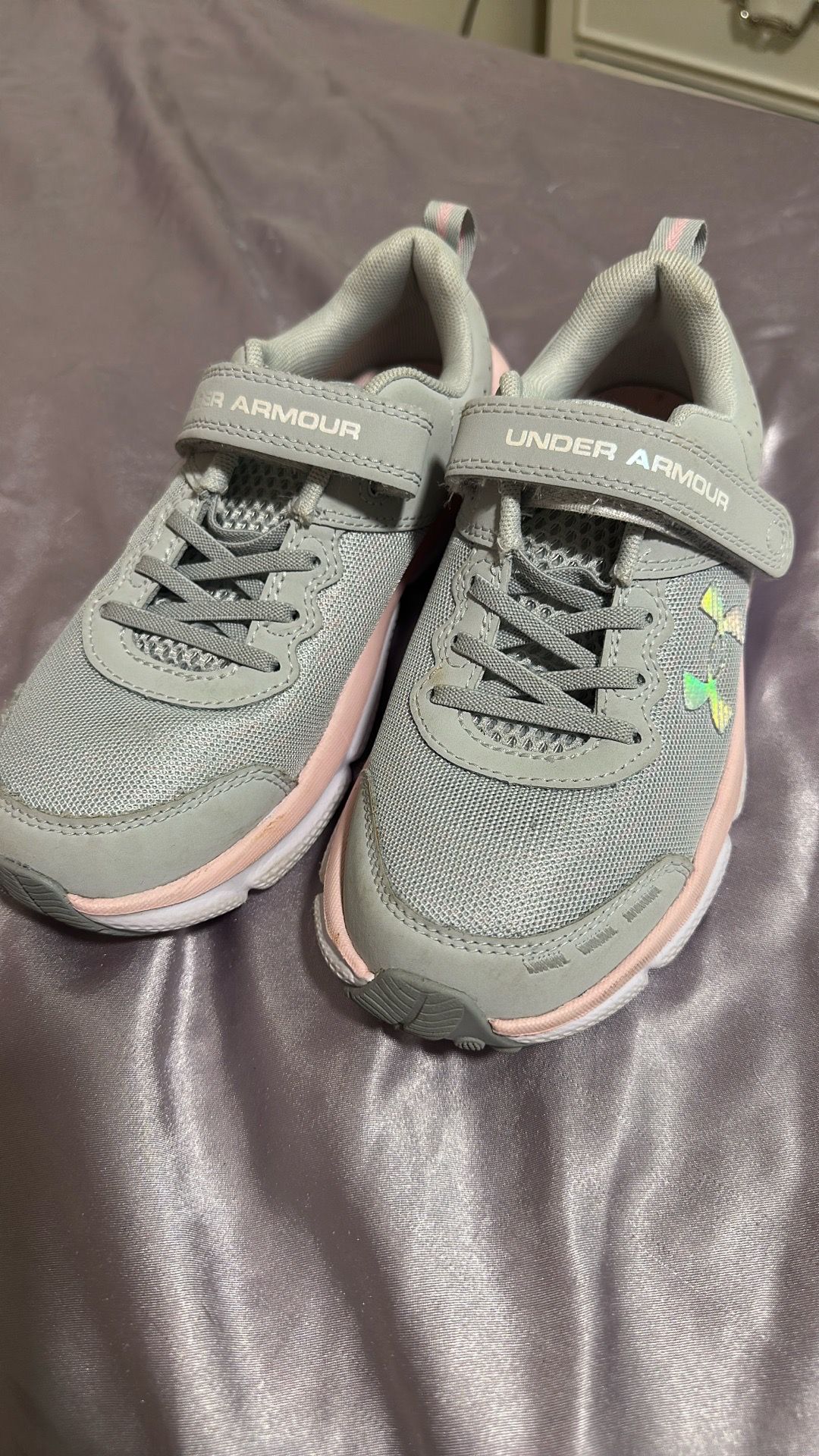 Grey under armour shoes