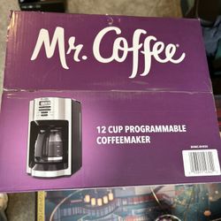 Mr. Coffee 12-Cup Programmable Coffee Maker Black/Stainless Steel: Drip, Automatic Shut-Off, Dishwasher-Safe Parts