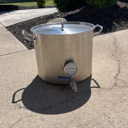 5 Gallon Brew Kettle With Thermometer