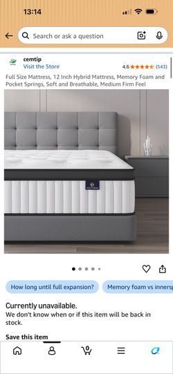 Full Mattress (5 months old)