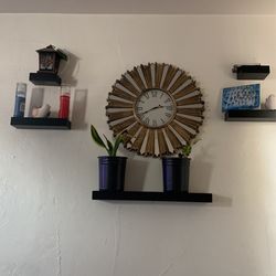 Clock And Decor Shelf’s 