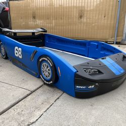 Twin racecar bed with box spring