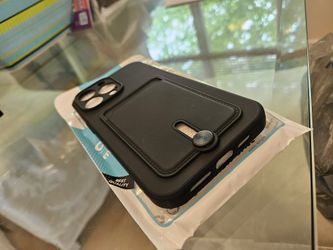 Brand New Iphone 14 Pro Max Case Black With Card Holder
