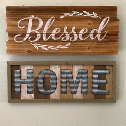 #decor #home #wall #signs #blessed #wood #home