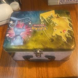 Lunch Box And Some Cards Pencils And Pins