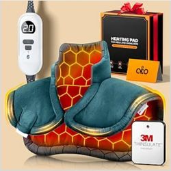 Brand New Graphene-Infused Instant Heating Pad with 3M Thinsulate, Ergonomic Weighted Heating Pad for Neck and Shoulders and Back, Heated Neck