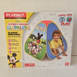 Disney Mickey Mouse Clubhouse Classic Hideaway Pop-Up Play Tent NEW 