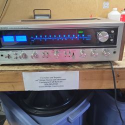 Vintage Silver Face Pioneer Stereo SX-737