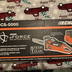 Echo  E Forces  56 Volt  Battery System  18 Inch Chainsaw Rear Handle 