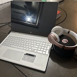 Convertible HP Laptop & Rose Gold Beats Headphones. 500$ Together, OBO. Cash Is Recommend. 