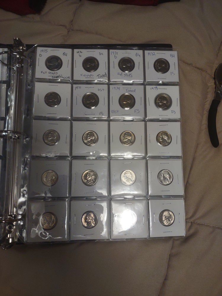 20 Uncirculated Jefferson Nickels With Full Steps