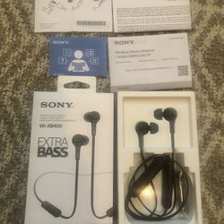SONY Extra Bass Wireless Stereo Headset Headphones
