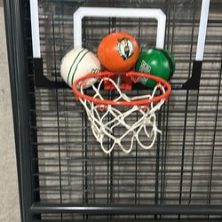 Hanging Basketball Net With 4 Balls 