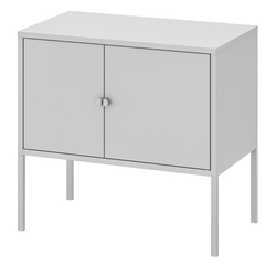 IKEA LIXHULT Metal Storage Cabinet – Gray – Excellent Condition