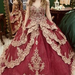 Burgundy Quince dress