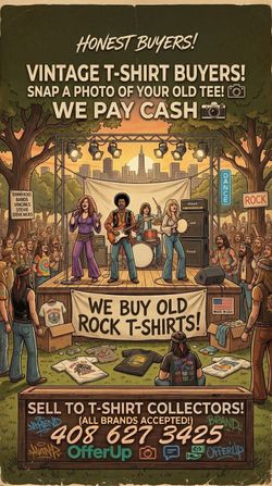 Turn Your Old Tour Tees Into Instant Cash! 🎸💰"