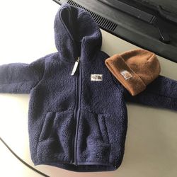 4t The North Face jacket & toddler carhart beenie Could not find this exact jacket from the north